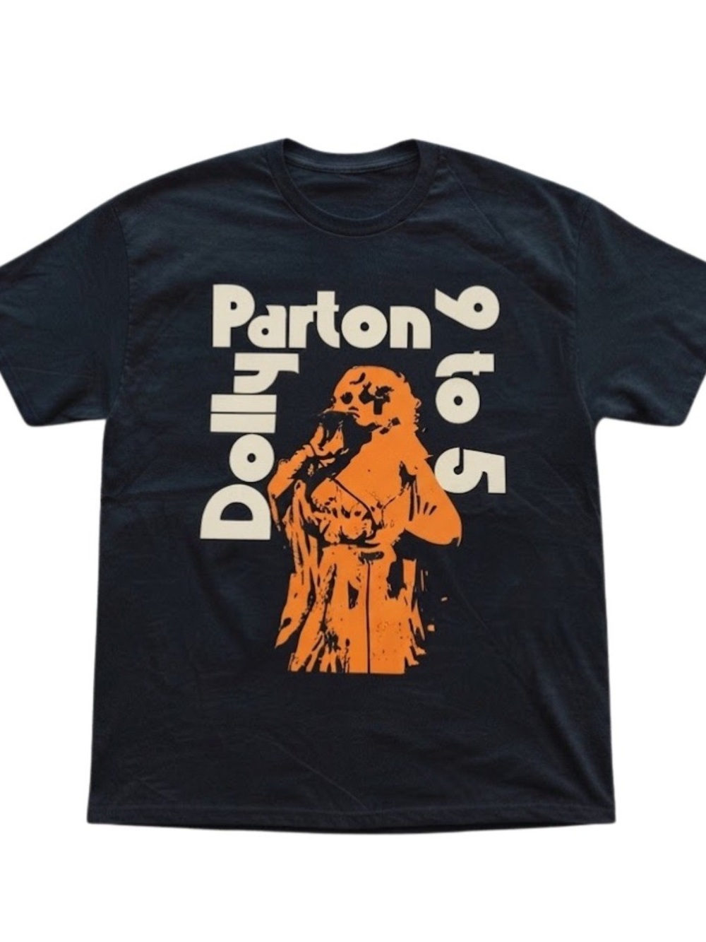 Dolly Parton 9 to 5 Country Music Graphic Black Gildan T-Shirt